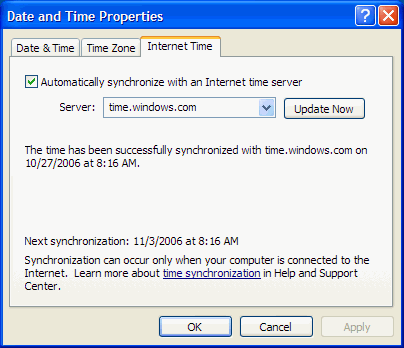 Home > Zeit > Atomic Clock Sync