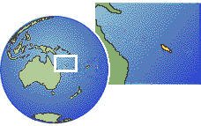 Nouméa, New Caledonia time zone location map borders